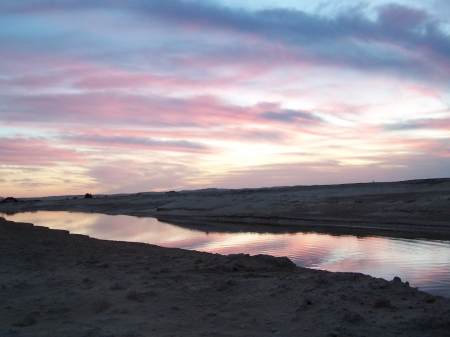 coucher de soleil à Fatnas
