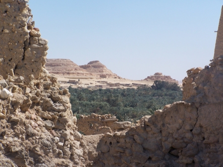 depuis le temple d'Amon